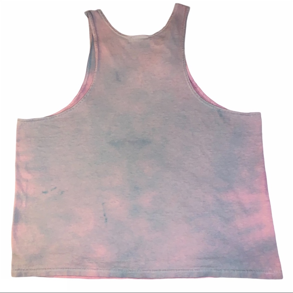 Vintage 90s Nike Logo Blue & Purple Tie Dye Tank - Picture 2 of 4